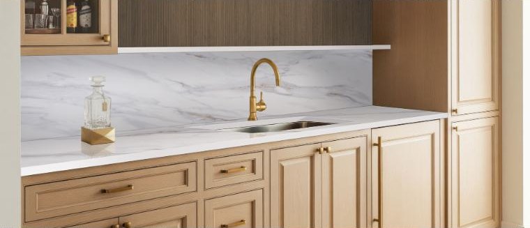 MSI Calacatta Castana installed