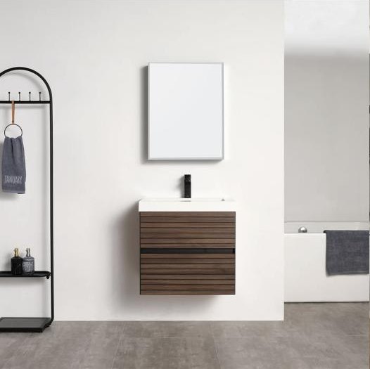 Blossom Annecy vanity in Dark Walnut Strip