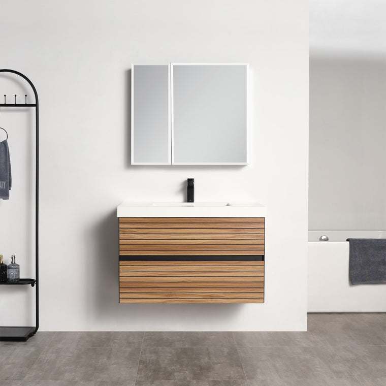 Blossom Annecy vanity, 36 inch, in Maple Strip