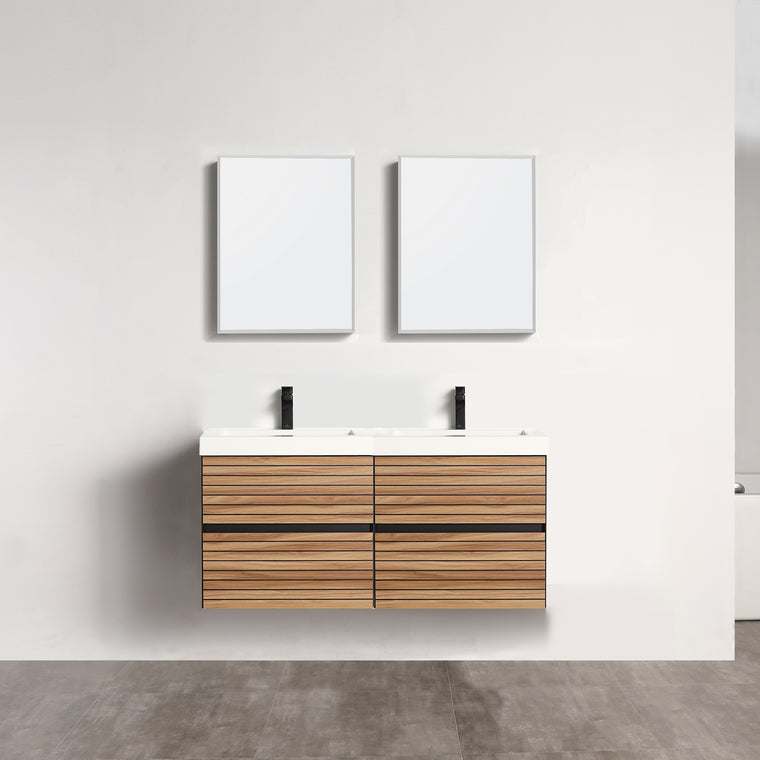 Blossom Annecy vanity, 48 inch, in Maple Strip
