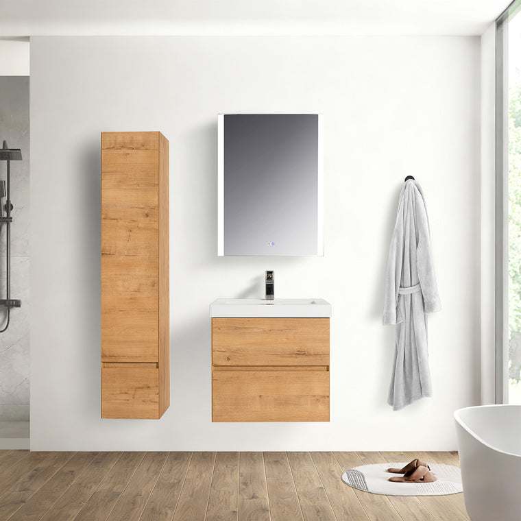 Blossom Assisi vanity in Classic Oak, 24 inch