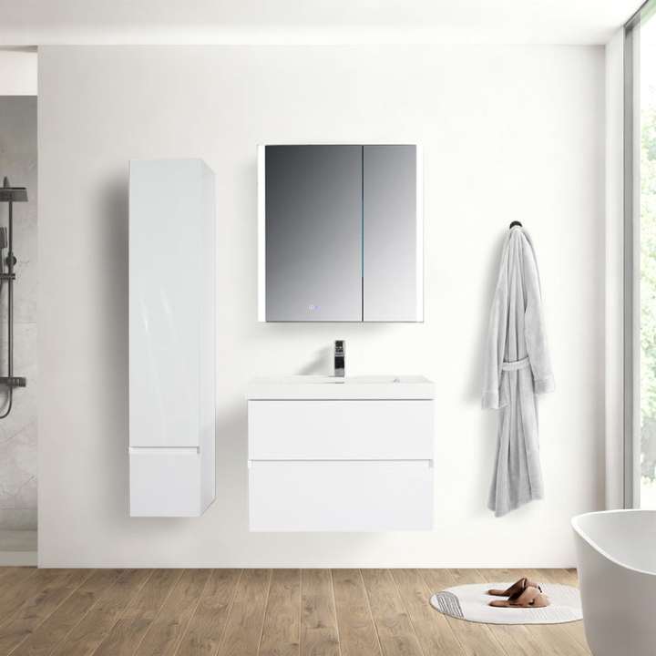 Blossom Assisi vanity, 30 inch, in Glossy White