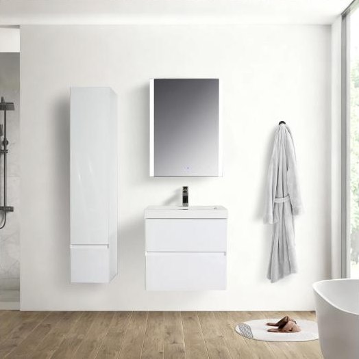 Blossom Assisi vanity in Glossy White
