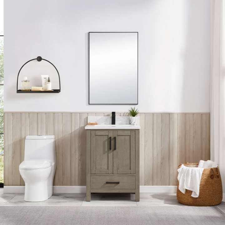 Blossom Basel vanity in Grey Oak, 24 inch