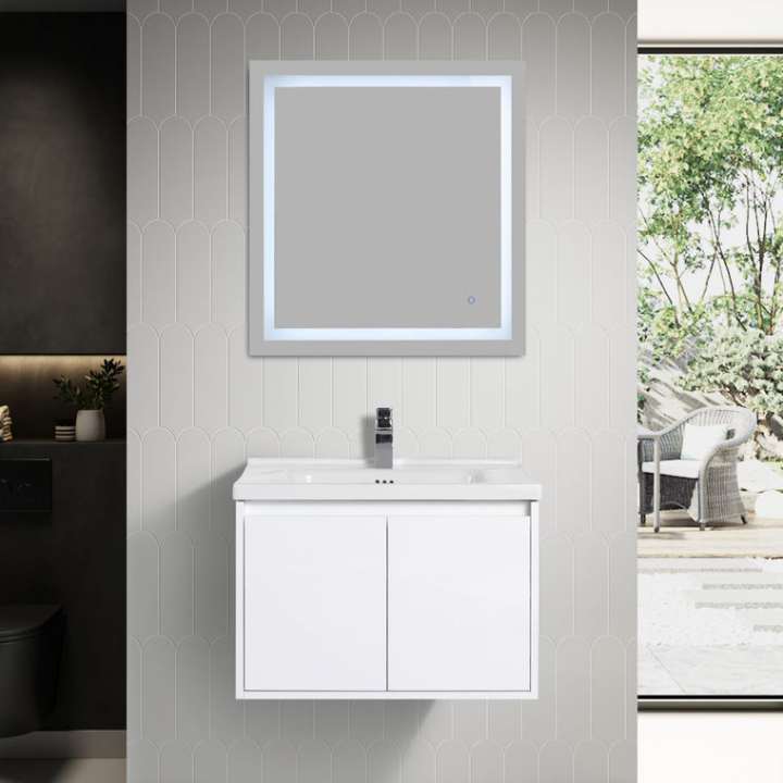 Blossom Bern vanity, 28 inch, in Glossy White