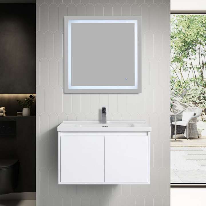 Blossom Bern vanity, 32 inch, in Glossy White