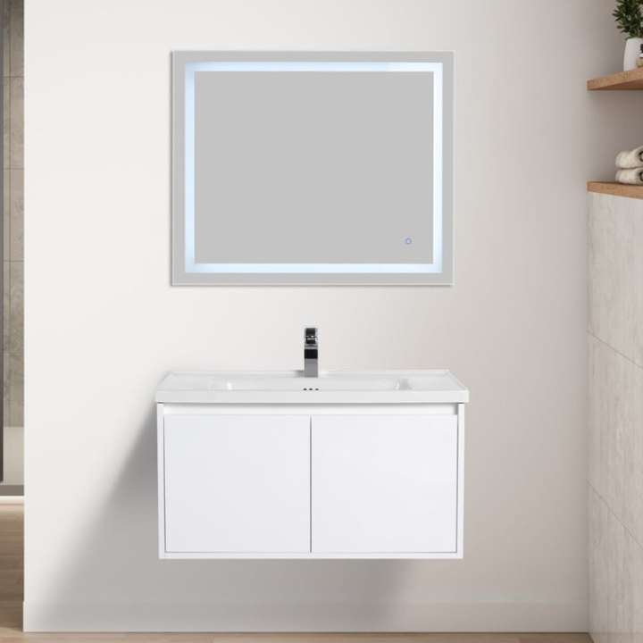 Blossom Bern bathroom vanity, 36 inch, in Glossy White