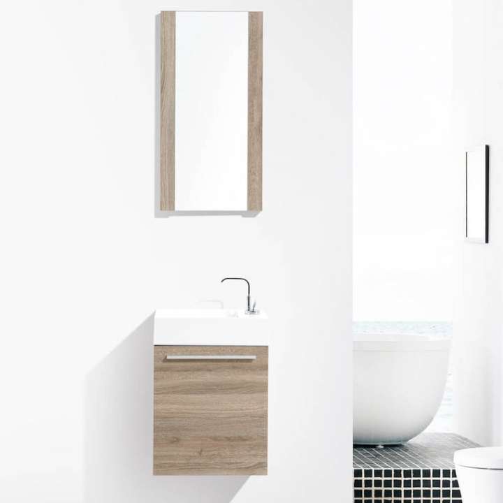 Blossom Colmar vanity in Cart Oak, 18 inch