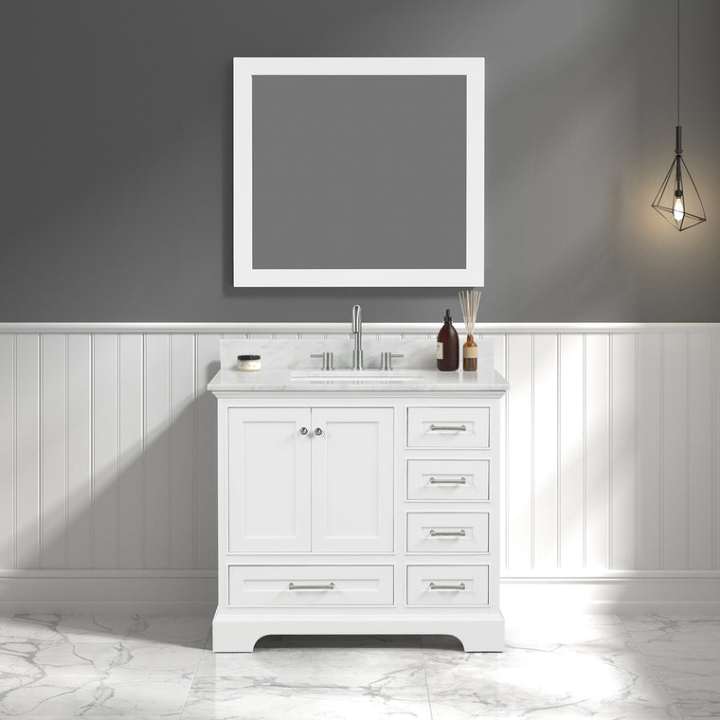 Blossom Copenhagen vanity, 36 inch, in Matte White