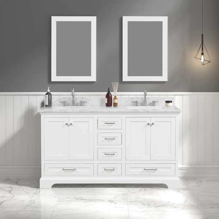 Blossom Copenhagen vanity, 60 inch, in Matte White