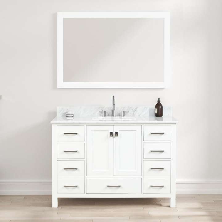 Blossom Geneva vanity, 48 inch, in Matte White