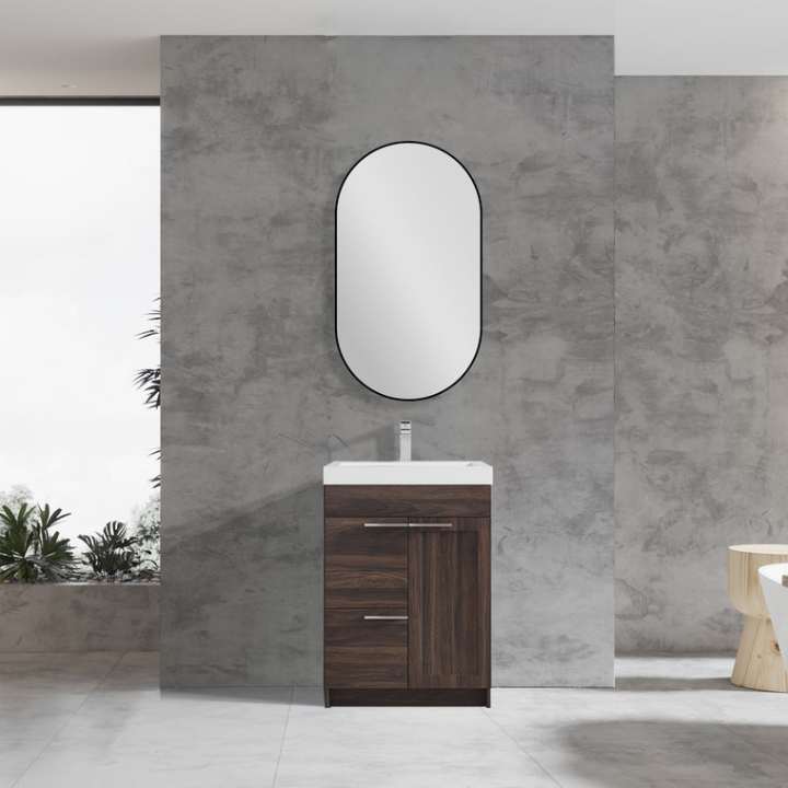 Blossom Hanover vanity in Cali Walnut, 24 inch