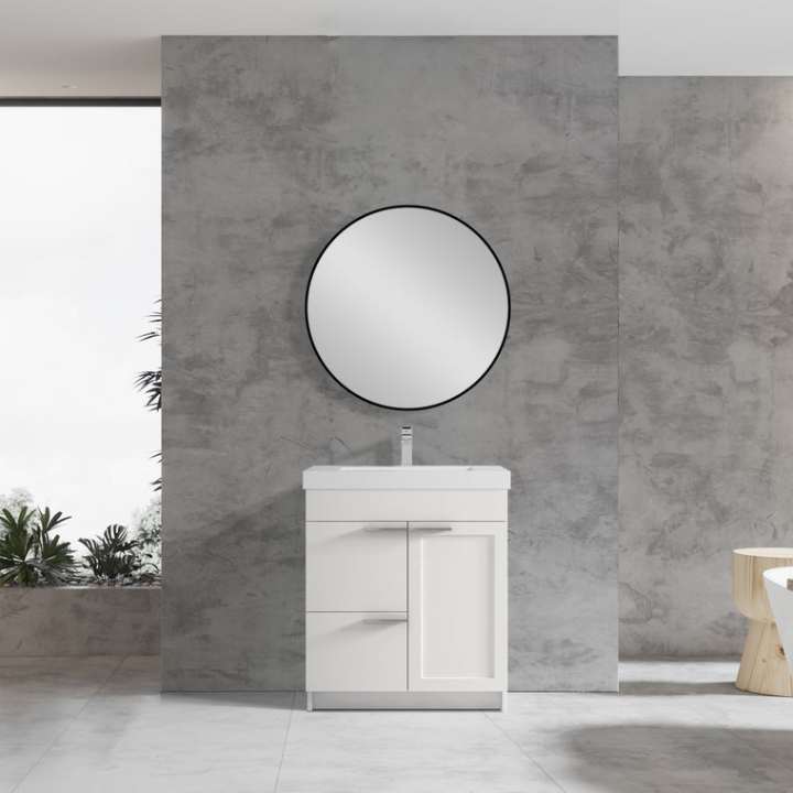 Blossom Hanover vanity, 30 inch, in Matte White