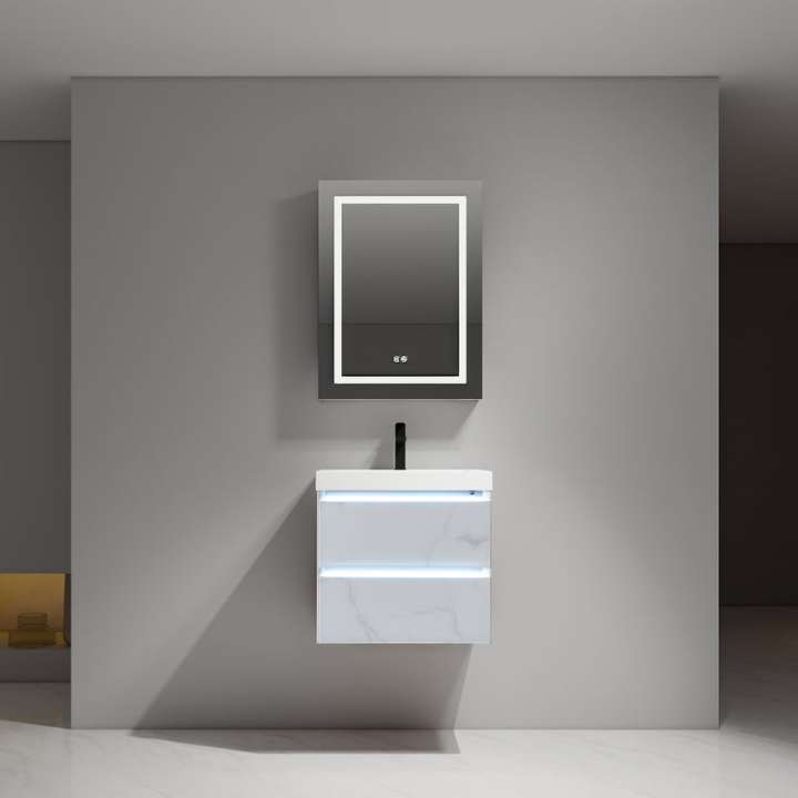 Blossom Jena vanity, 24 inch, in Calacatta White