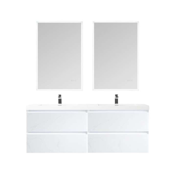Blossom Jena vanity, 60 inch, in Calacatta White