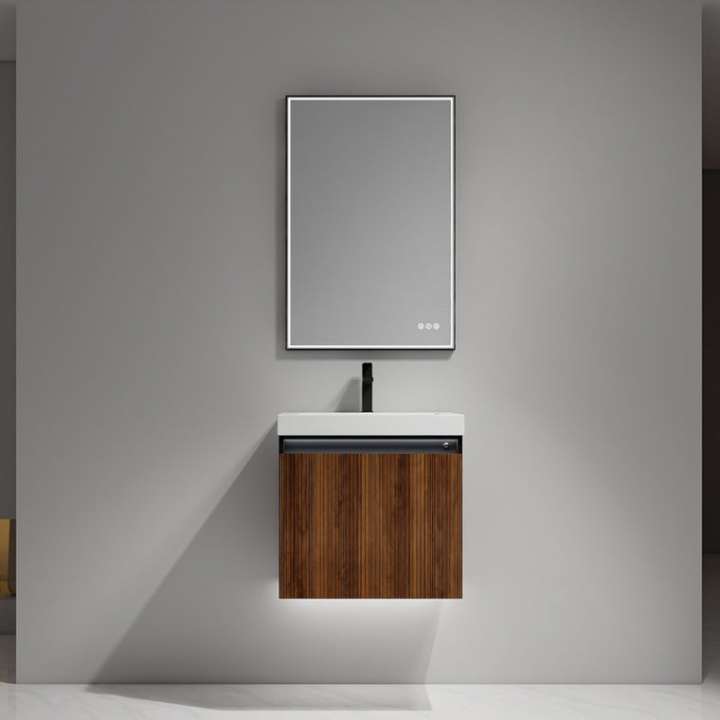 Blossom Lille vanity, 24 inch, in Brown Walnut Strip