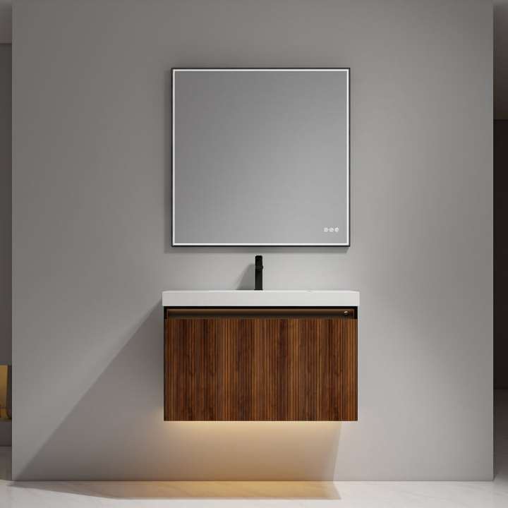 Blossom Lille vanity, 36 inch, in Brown Walnut Strip