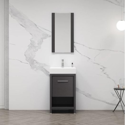 Blossom Milan vanity in Silver Grey