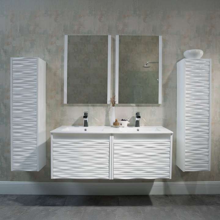 Blossom Paris vanity, 48 inch, in Glossy White
