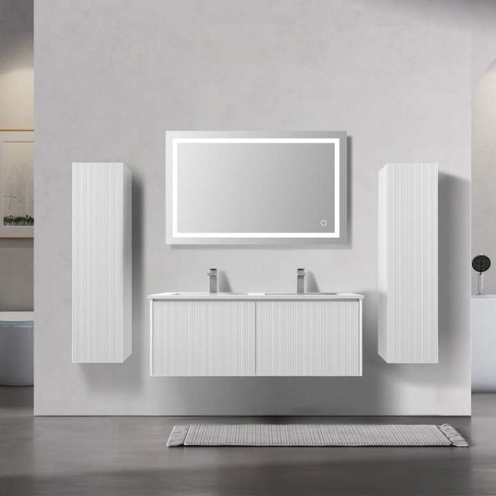 Blossom Positano vanity, 48 inch, in Matte White