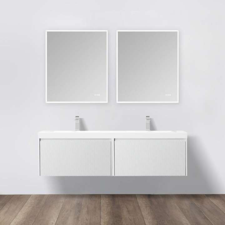 Blossom Positano vanity, 72 inch, in Matte White