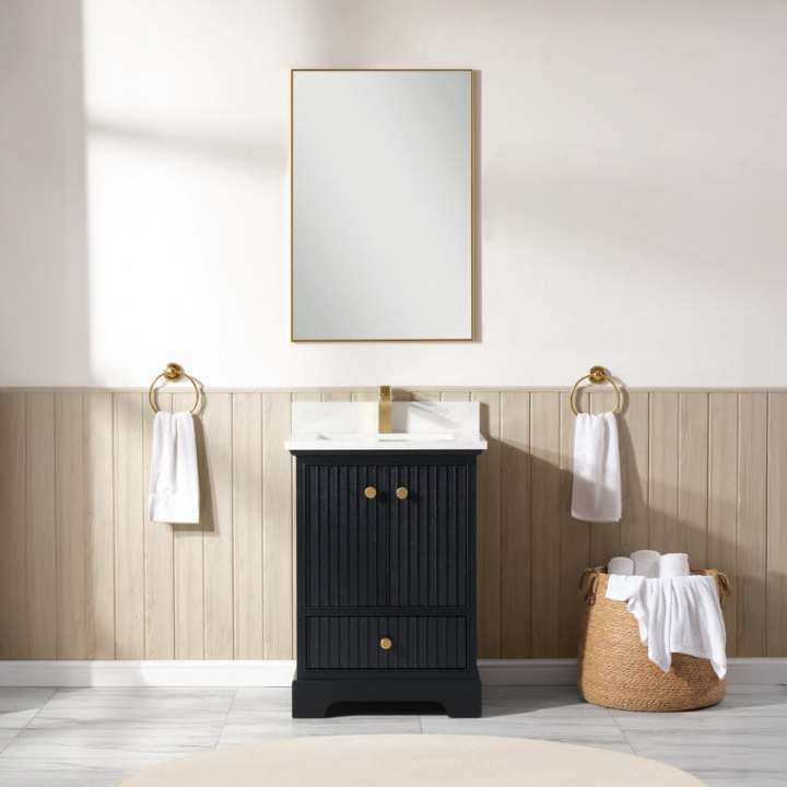 Blossom Sicily vanity in Black Oak, 24 inch