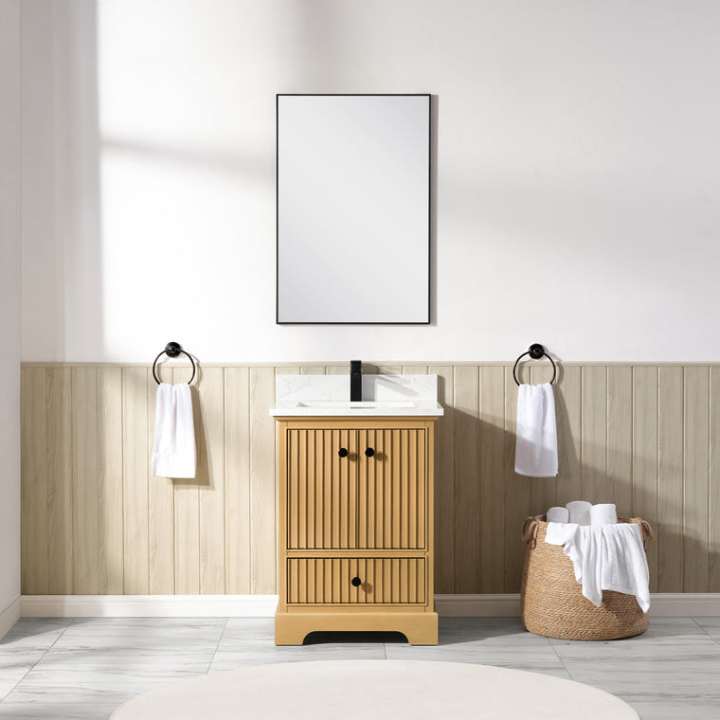Blossom Sicily vanity, 24 inch, in Light Oak