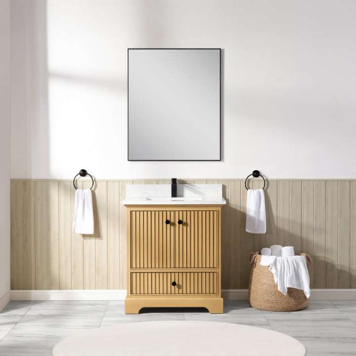 Blossom Sicily vanity, 30 inch, in Light Oak