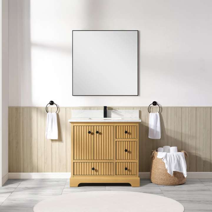 Blossom Sicily vanity, 36 inch, in Light Oak