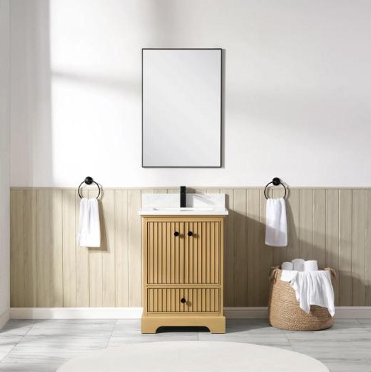 Blossom Sicily vanity in Light Oak