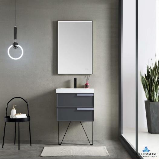 Blossom Sofia vanity in Matte Grey