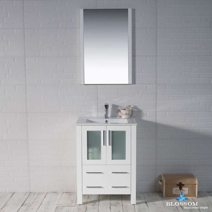 Blossom Sydney vanity, 24 inch, in Glossy White