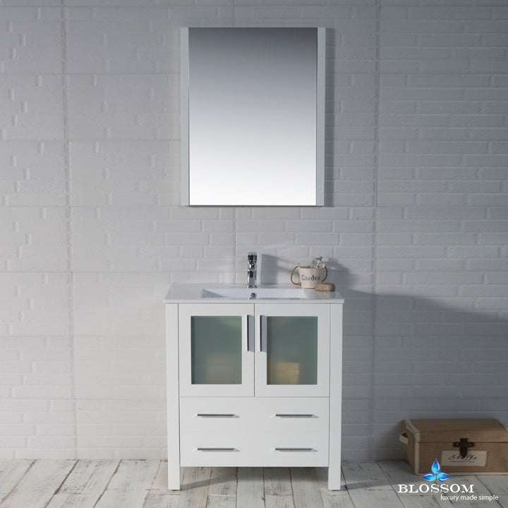 Blossom Sydney vanity, 30 inch, in Glossy White