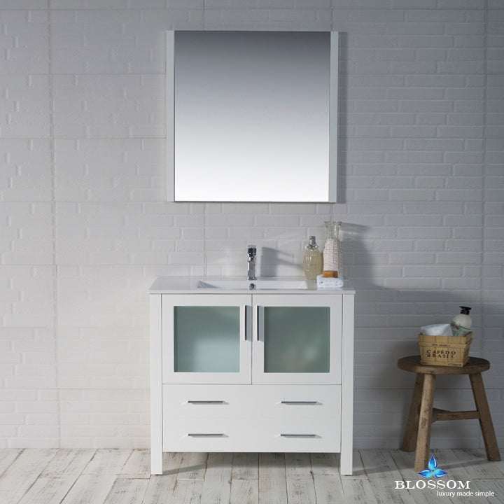 Blossom Sydney vanity, 36 inch, in Glossy White