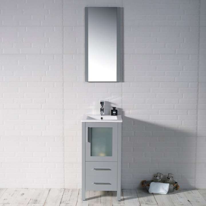 Blossom Sydney vanity in Metal Grey, 16 inch