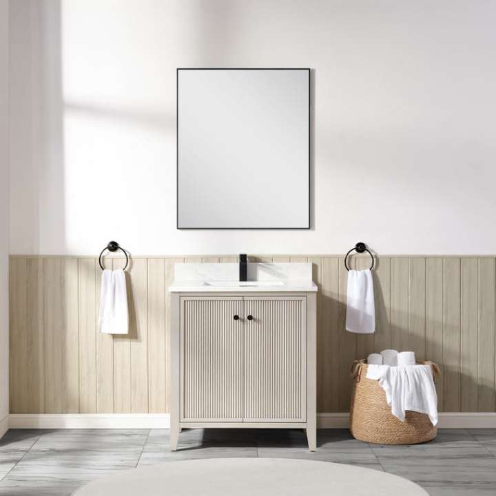 Blossom Torino vanity, 30 inch, in Washed Grey