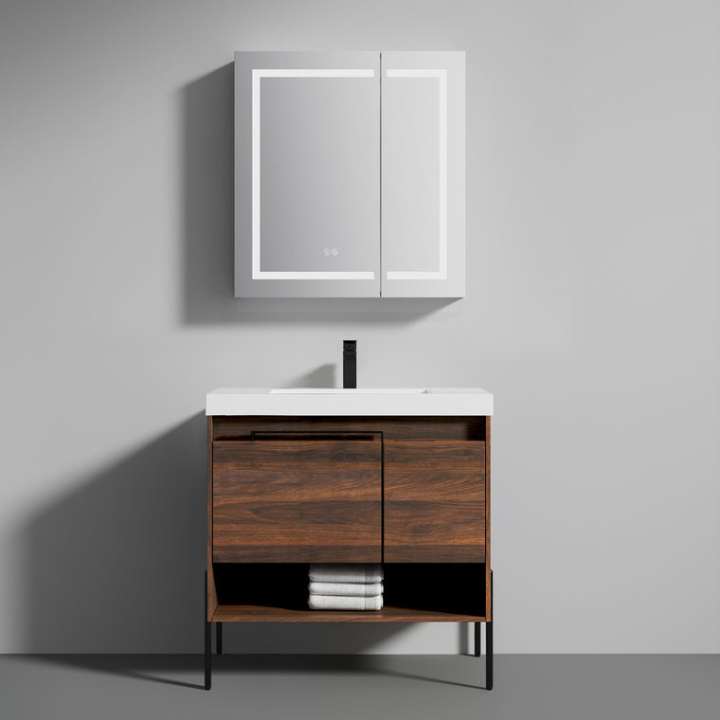 Blossom Turin vanity in Cali Walnut, 36 inch
