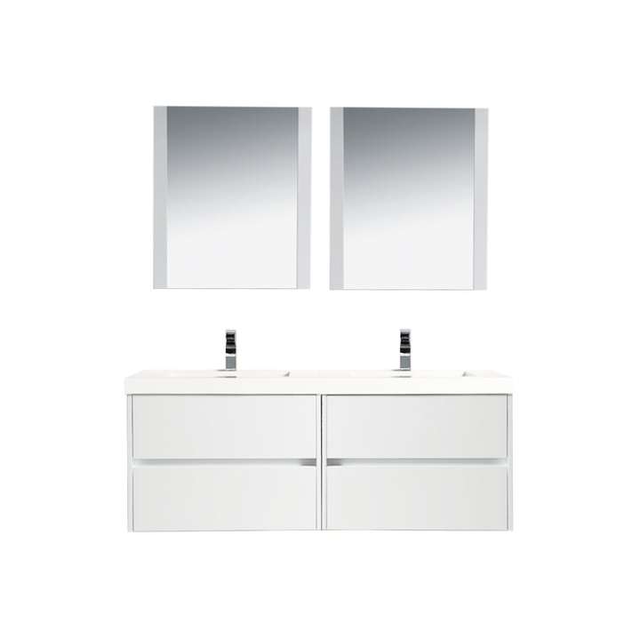 Blossom Valencia vanity, 60 inch, in Glossy White