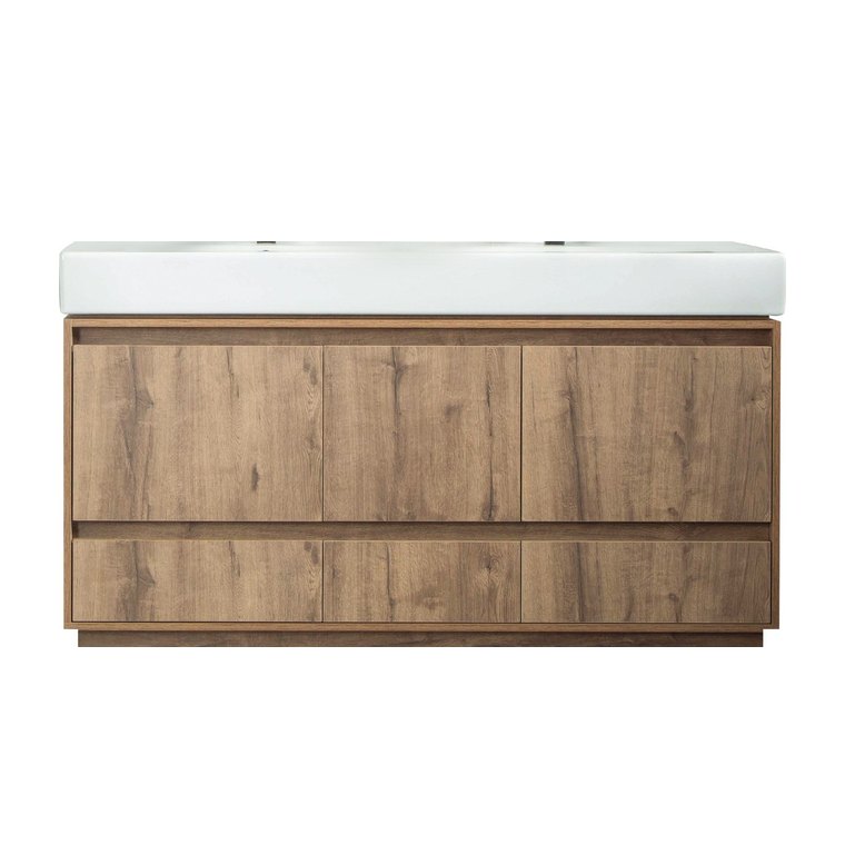 Otto Home Goods Romina vanity, 60 inch, in Messina