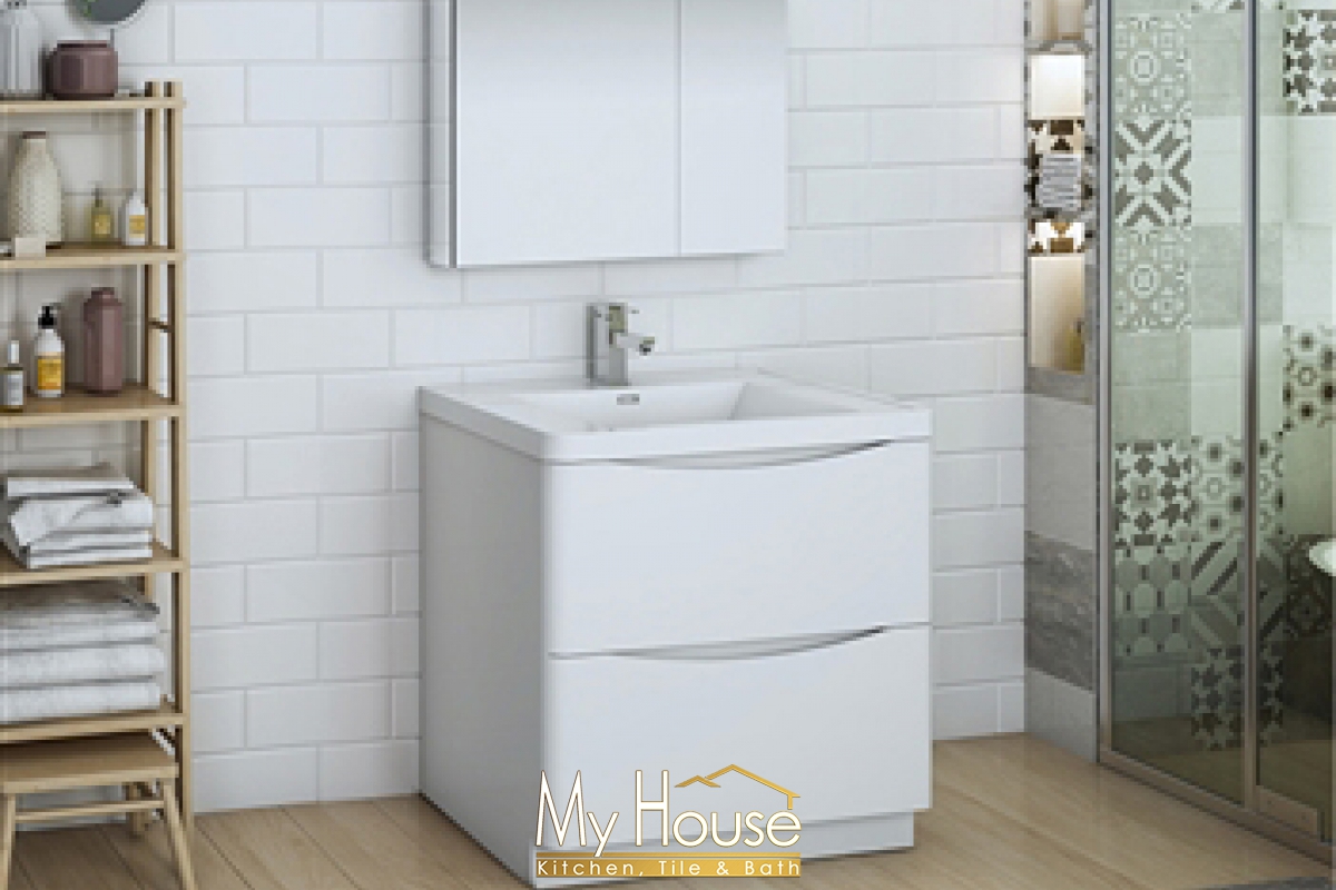 Fresca 32 Senza Tuscany Glossy White Vanity