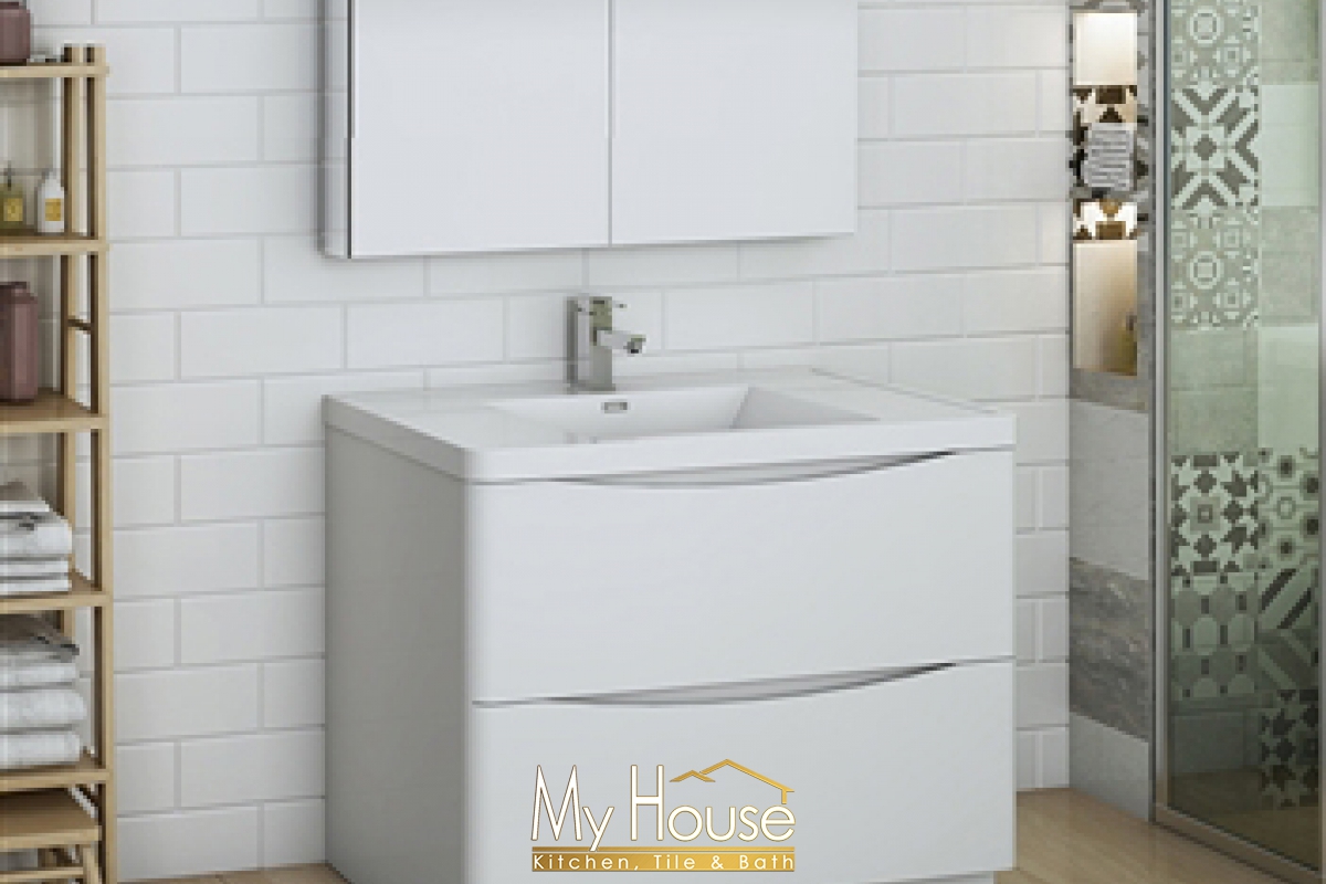 Fresca 40 Senza Tuscany Glossy White Vanity