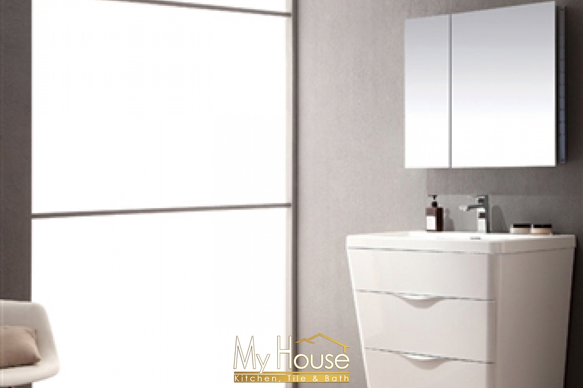 Fresca 32 Senza Milano Glossy White Vanity